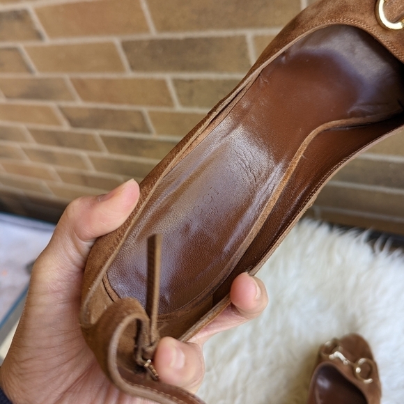 GUCCI Horsebit Wedge Espadrille Sandals - Picture 12 of 15